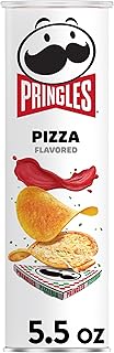 Potato Crisps Chips, Lunch Snacks, On-The-Go Snacks, Pizza, 5.5oz Can (1 Can)