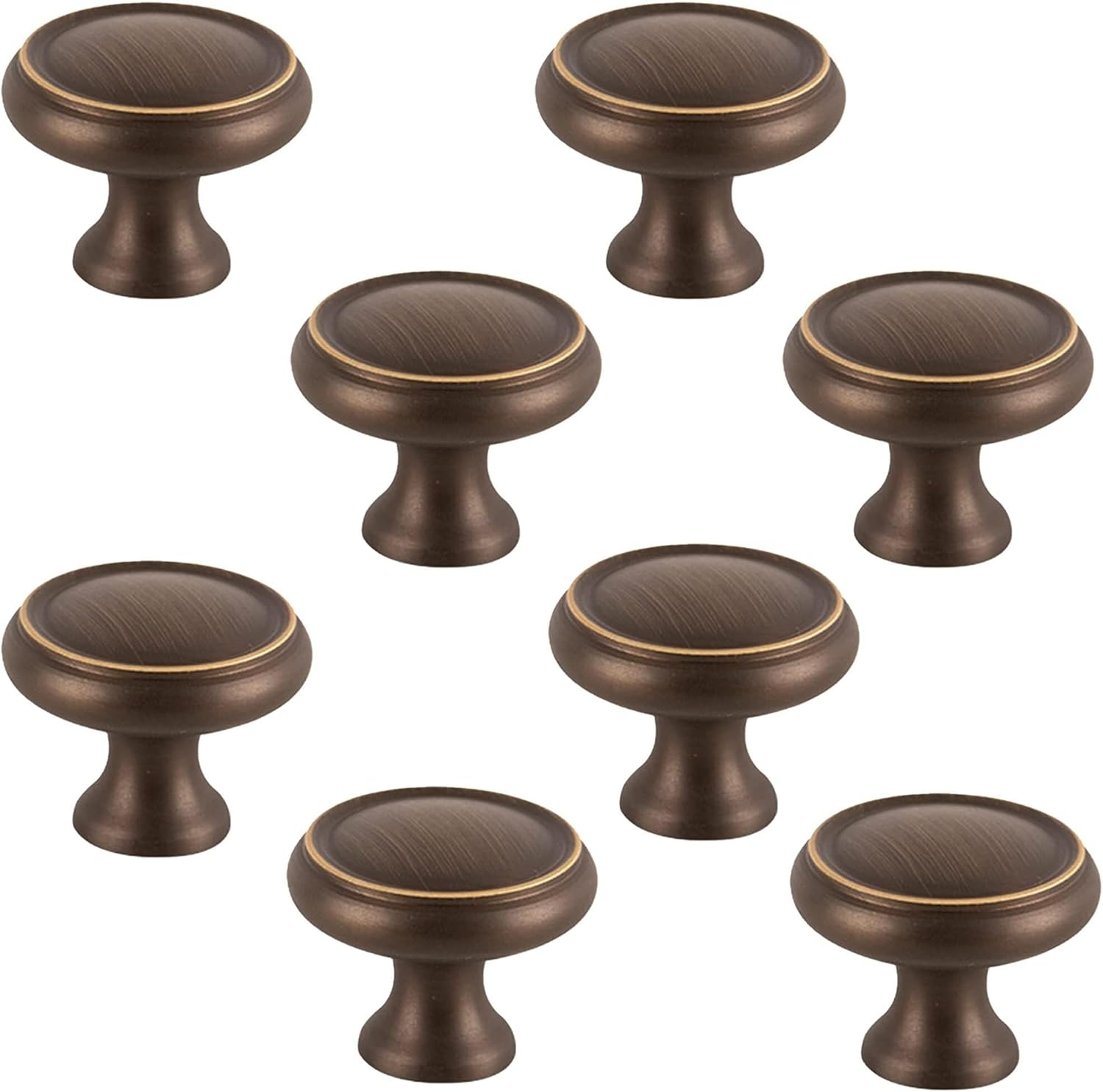 Cabinet Pulls,8 Pack Brushed Brass Drawer Handles,96mm Hole Center Vintage Bar Furniture Hardware Handles with Screws for Kitchen Bedroom Bathroom Dresser and Cupboard(Color:Matte Black,Size:Single ho