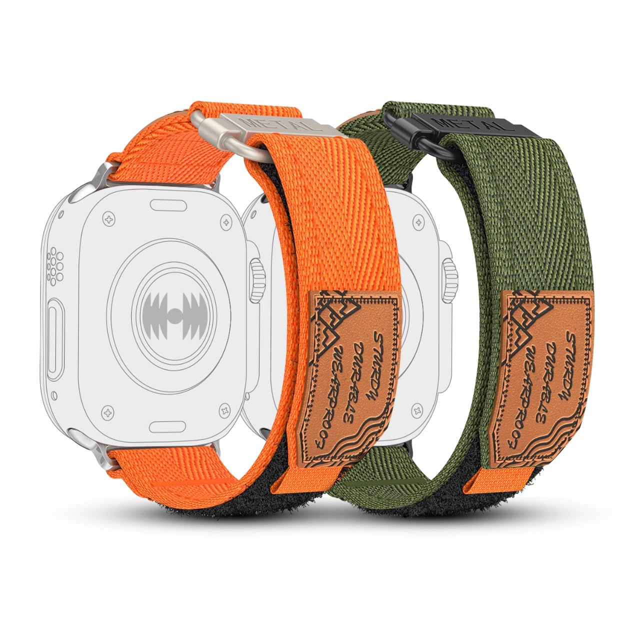 Hinq Smart Watch Strap Compatible for Apple Watch Series 3/4 / 5/6 / 7/8 / 9 / Ultra