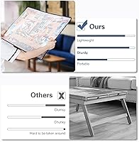 Vista 3 de Tektalk Tablero de rompecabezas portátil con cubierta a prueba de polvo para rompecabezas para almacenamiento de rompecabezas, superficie