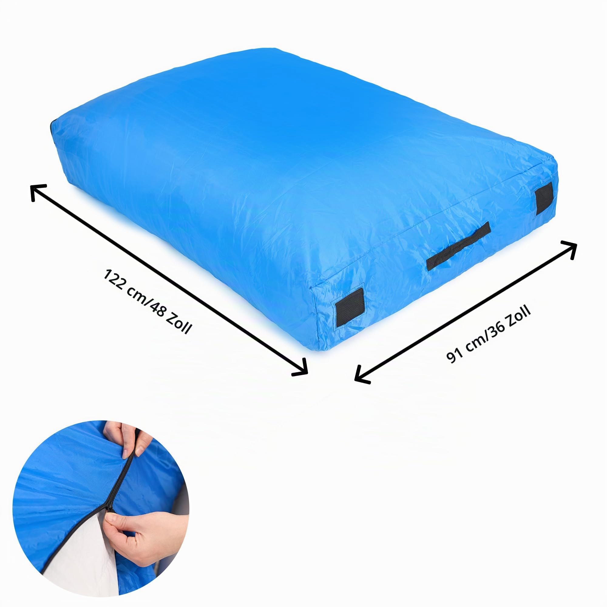 ODOXIA Hüpfpolster Für Kinder | Groß 152 x 152 cm Oder 122 x 91 cm | Hüpfkissen Kinder | Hüpfmatratze | Sprungmatte | Sensory Crash Pad Für Springen, Spielen, Klettern & Gymnastik
