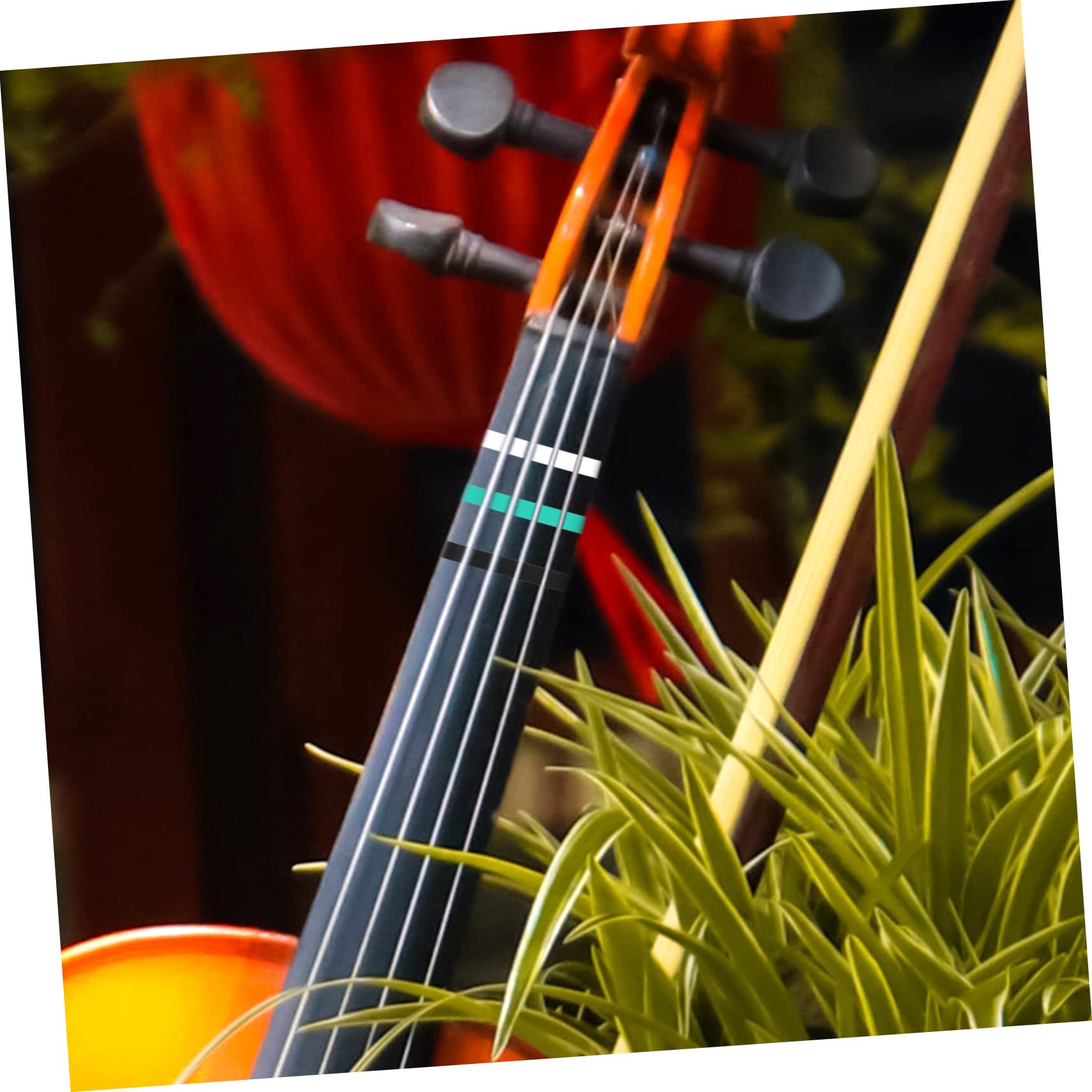 ifundom 15rotoli Nastro Adesivo Per Violino e Violoncello Di Etichette Colorate Per Insegnamento Di Adesivi Per Posizione Delle Dita Pratico e Riutilizzabile Per Principianti e Studenti Di