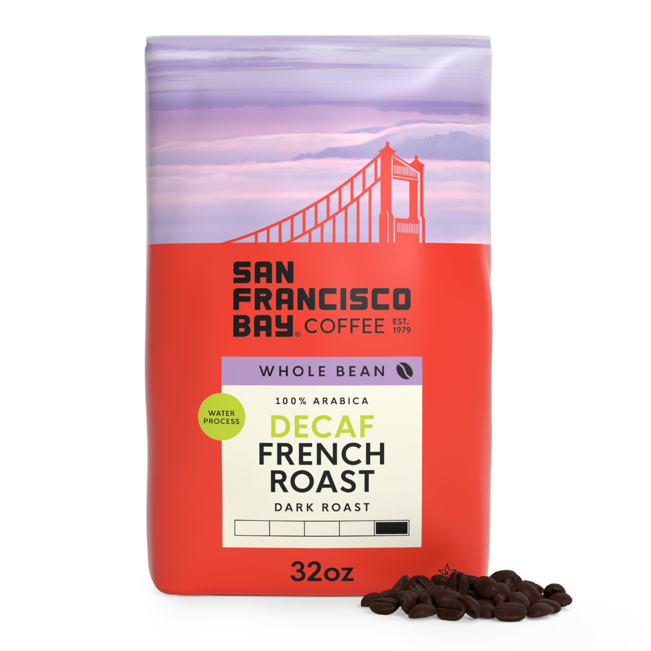 San Francisco Bay Decaf Dark Roast Whole Bean Coffee