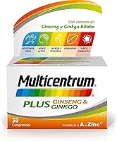 Multicentrum Plus Complemento Alimenticio Multivitamínico y Multimineral Con Ginseng y Ginkgo Biloba Para Adultos, Sin...