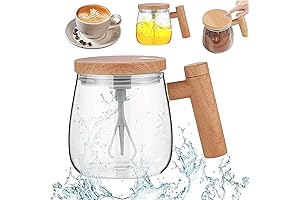 Electric Self Stirring Mug, Kitchen Gadget, 13.5oz Electric Mixing Cup with Lid