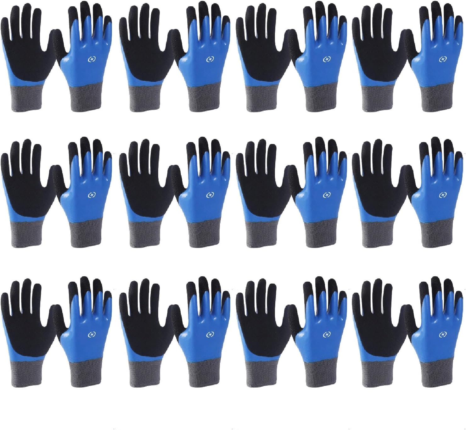 1000V Electrician Safety Gloves, 12 Pairs Universal Size Full Dipped Rubber Insulated Gloves for Electrical Work