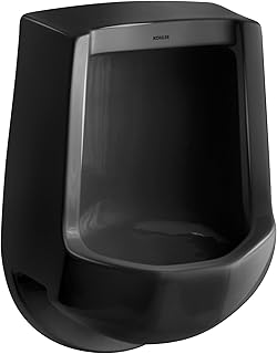 Kohler K-4989-R-7 Freshman Urinal with Rear Spud, Black Black