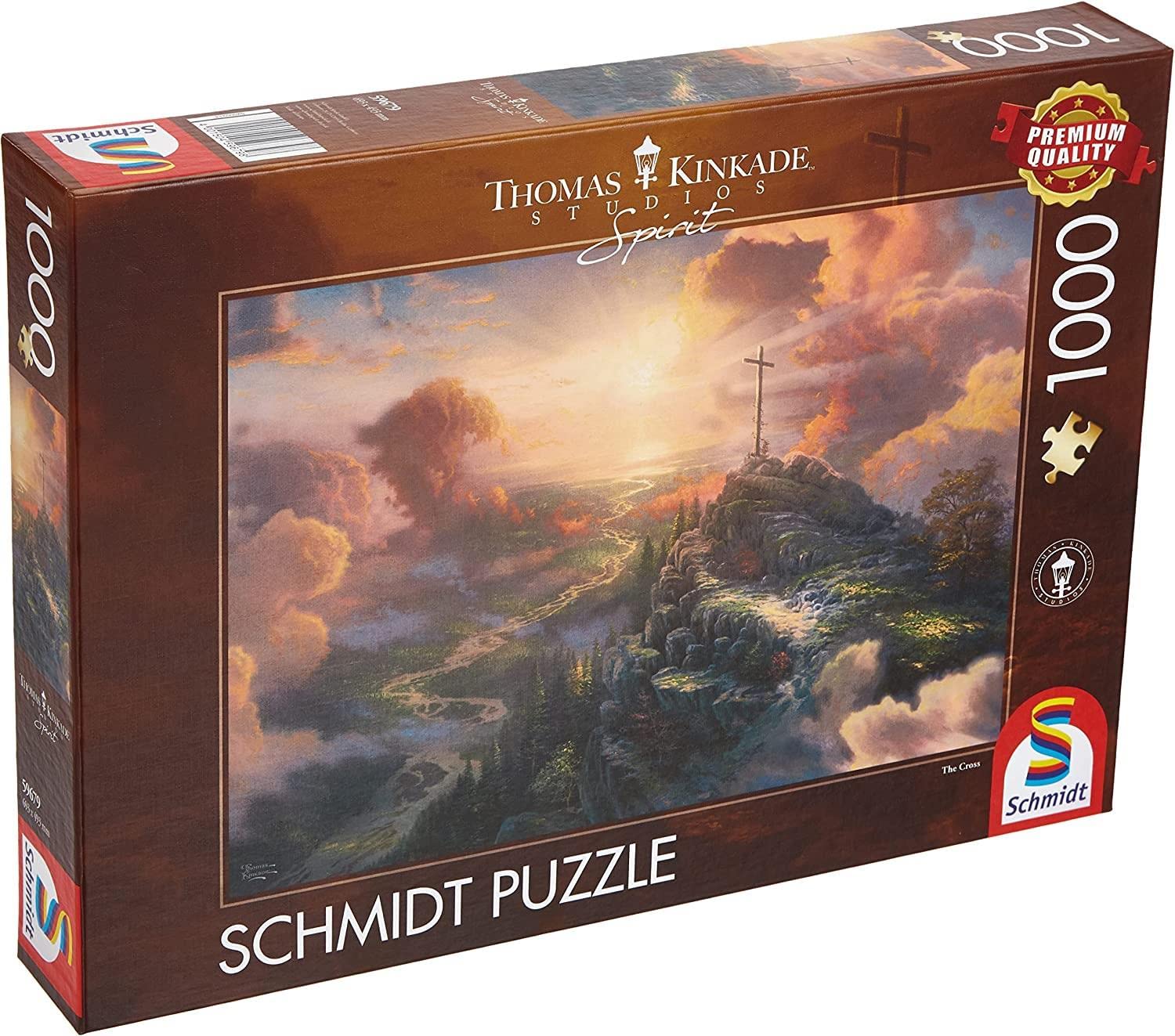 Schmidt Spiele | Thomas Kinkade: Spirit, The Cross (1000pc) | Puzzle | Ages 12+, 2. Scenic Settings — image 1