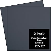 Vista 20 de Kydex Sheets - Solid Color DIY Kit for Crafting Holsters, Sheaths, and Mag Pouches - (8x8, 8x12, 12x12), Premium Thermoform Sheets - Thick, Durable