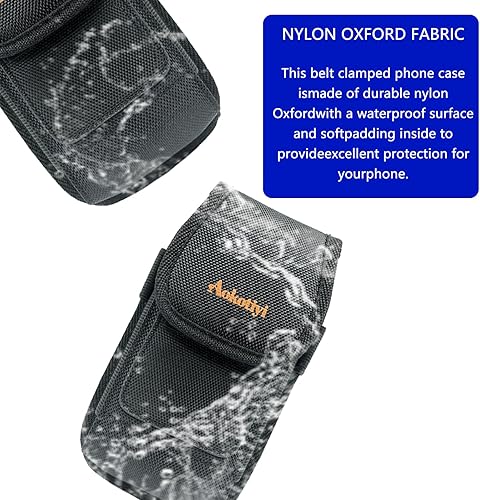 Miniatura 4 de Funda de nailon para teléfono celular, compatible con iPhone 17161514131211Xs Pro MaxPlus y Samsung Galaxy S25+S24+S23+S22+ Plus - Funda con clip