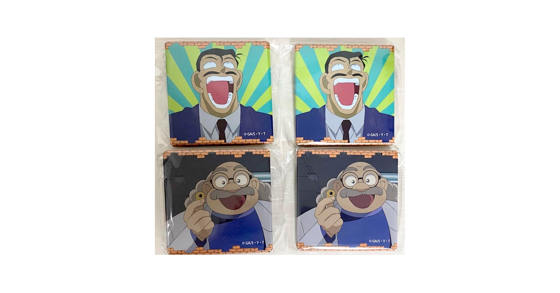 Amazon.co.jp: コナンランド メモリアル缶バッジ 毛利小五郎 阿