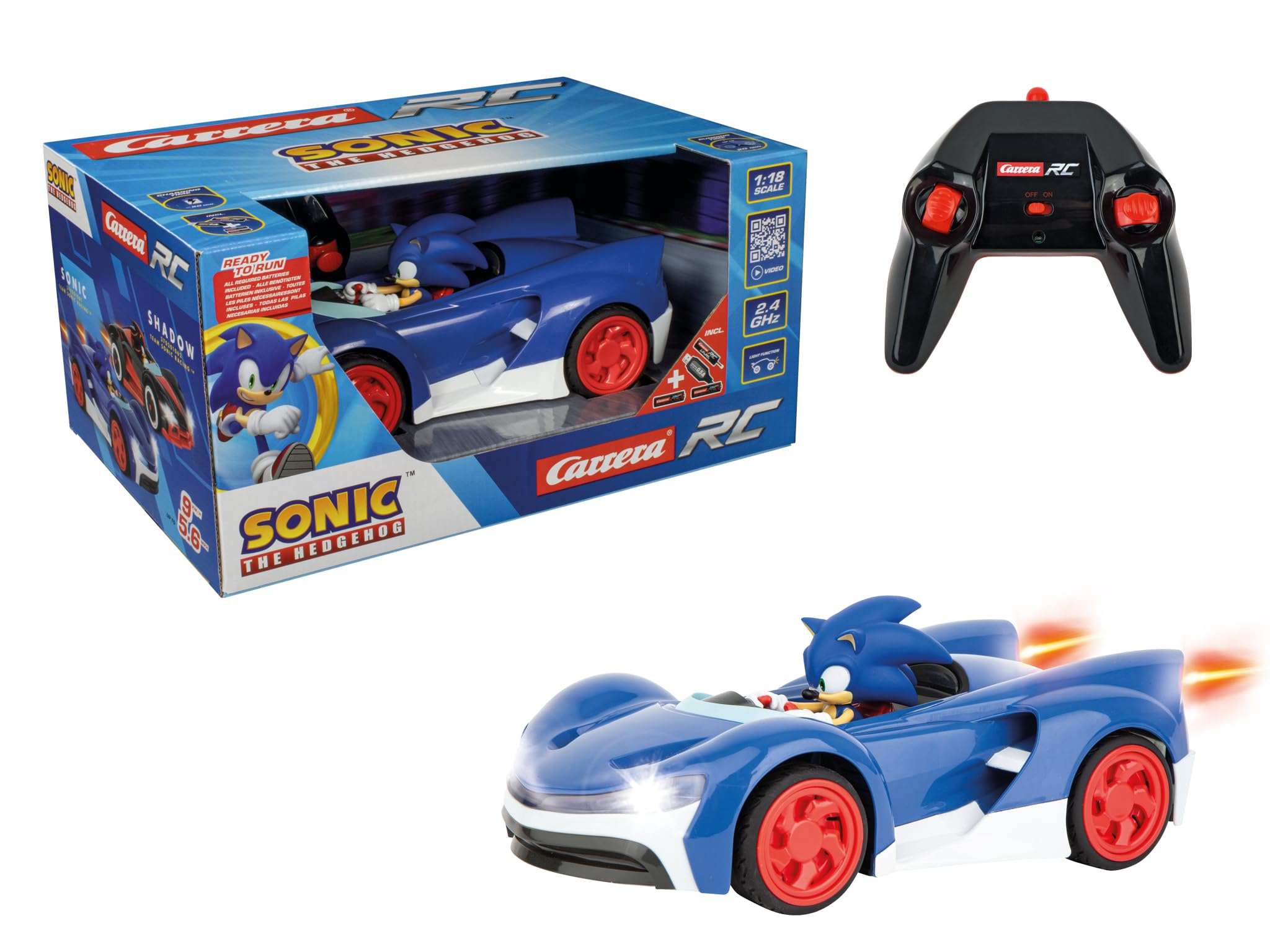 Carrera RC 370201061 2.4 GHz Sonic The Hedgehog Team Sonic 1:20 Scale Car