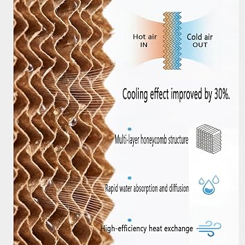 Windowless Portable Air Conditioner with 60° Oscillating Ventless Ac Unit Ductless Air Cooler Hoseless Quiet Evaporative Oscillating Swamp Cooler Ice Box Cooling Fan for Bedroom Indoor Outdoor
