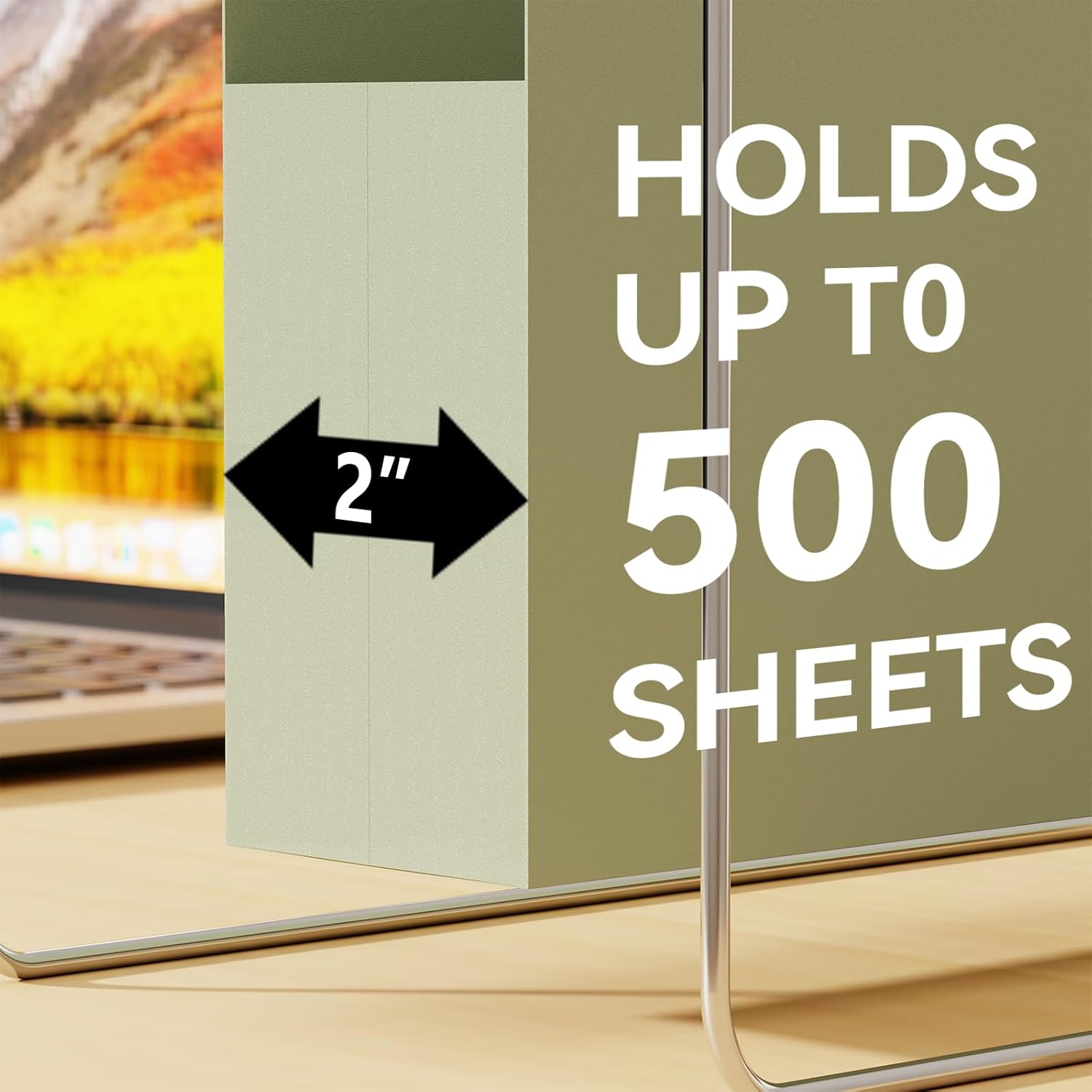 Ansook 2" Legal Size Hanging File Folders, 12 Pack Plastic Legal Size File Folders Hanging with Tabs, Heavy Duty Expandable Hanging Folders for Office, Home, Law Firm & Filing Cabinet