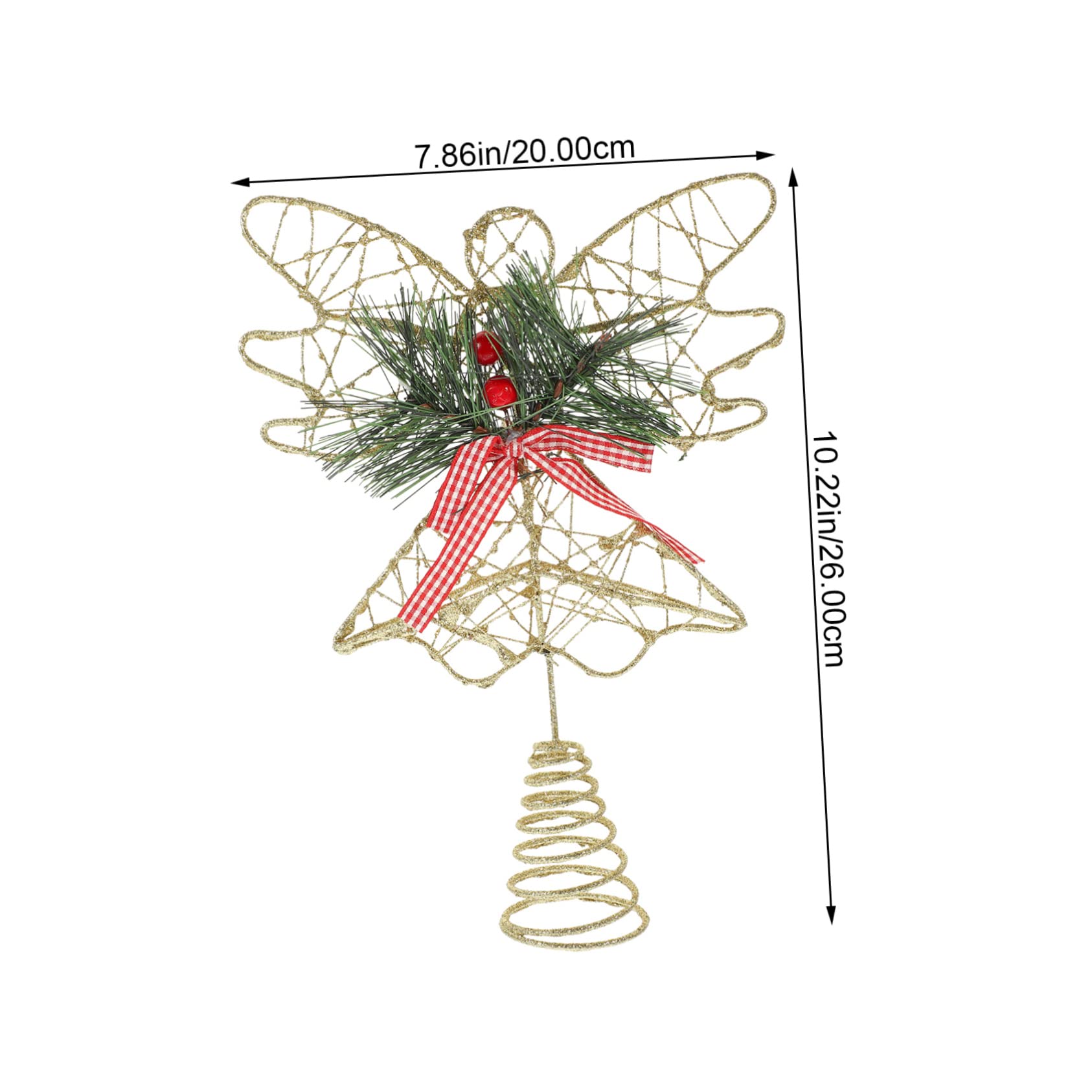 TOPBATHY 3 Pièces Étoile d'arbre d'ange Décorations d'arbre De Noël Décor LED Décoration De Sapin De Noël d'arbre pour Arbre De Noël Illuminer La des Arbres Fil Étoile Le Fer