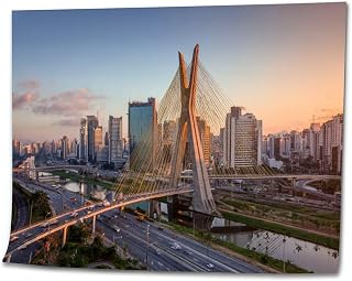 VETEB Paint by Numbers Kit for Adults Beginner Sao Paulo DIY Painting on Canvas by Numbers Acrylic Oil Painting for Home Decor Gifts 16"x20"