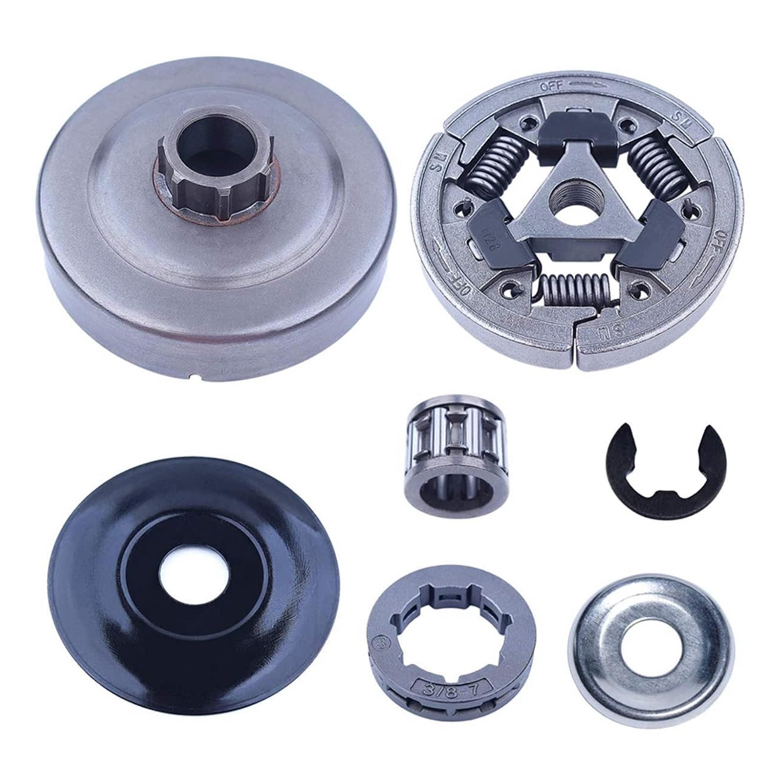 Kit de cojinete aguja piñón llanta tambor embrague 3/8 for motosierra Stihl 044 046 MS440 MS460 MS461 MS441 MS361 MS362 MS362C