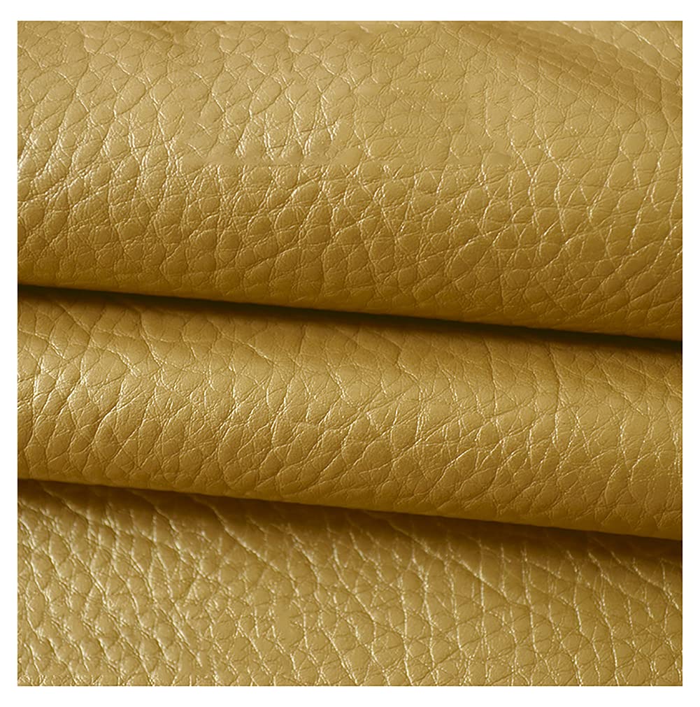 Simili cuir au mètre coloris or 1.4x4m pour tapisserie et DIY