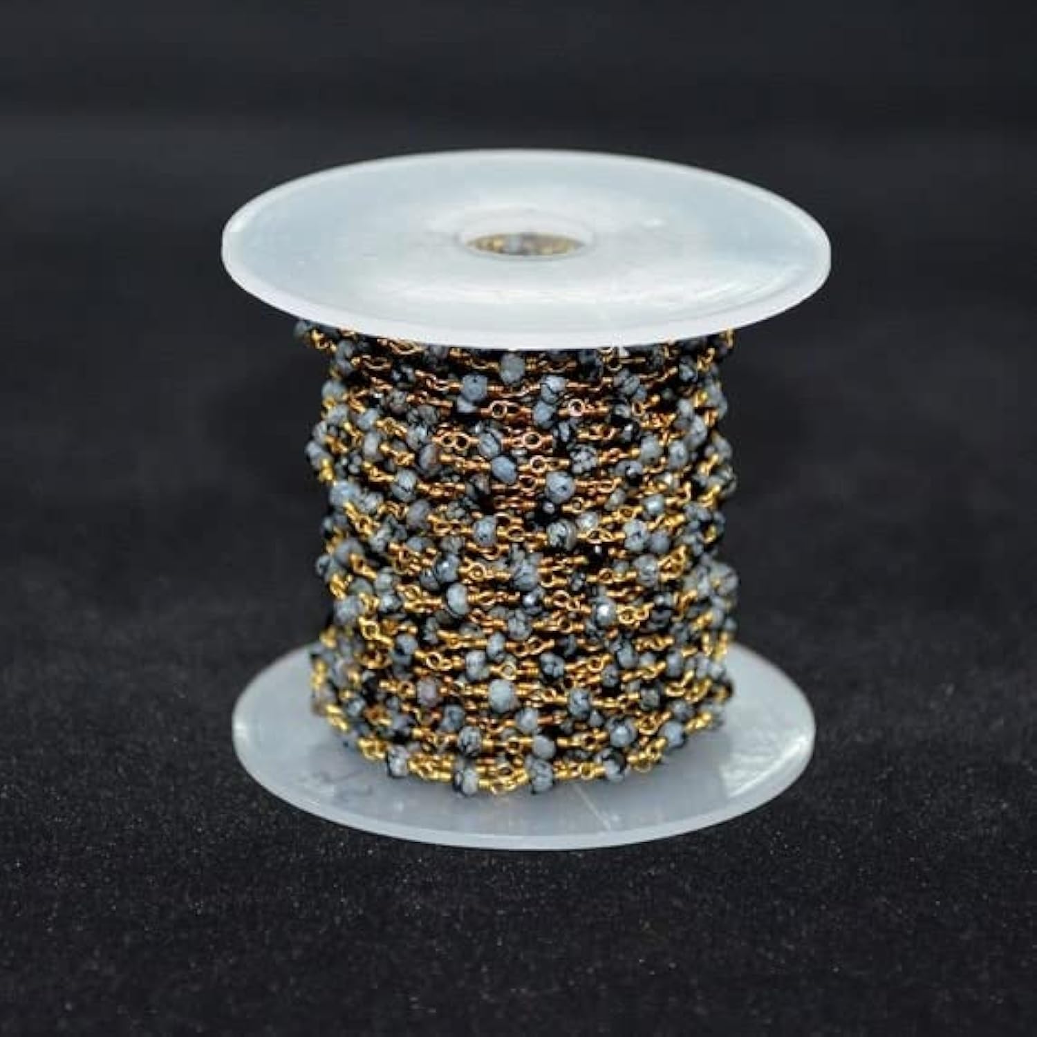 Chaîne rosaire obsidienne LKBEADS pour vos looks bohèmes chics quotidiens