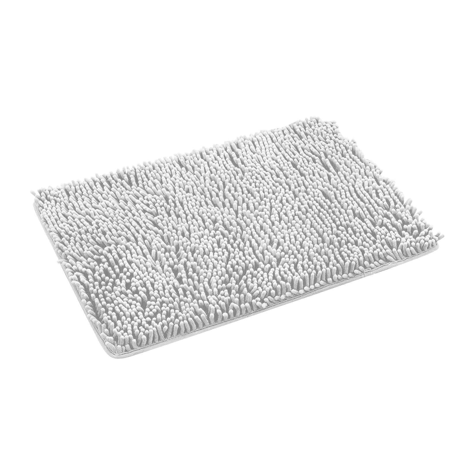 Black Bathroom Rug 27 X 18 Absorbent Extra Soft Shaggy Washable Microfiber Non-Slip Thick Cute Bath Mat Machine