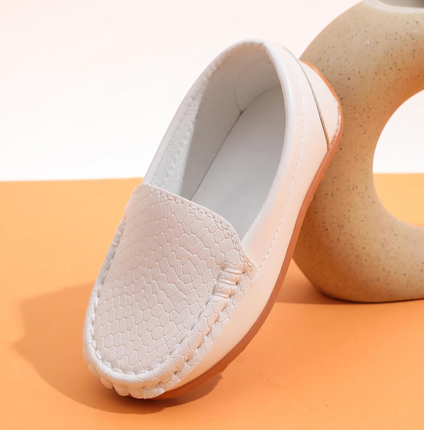 LONSOEN Toddler Little Kid Boys Girls Soft Slip On Loafers Dress Flat Shoes - Image 3