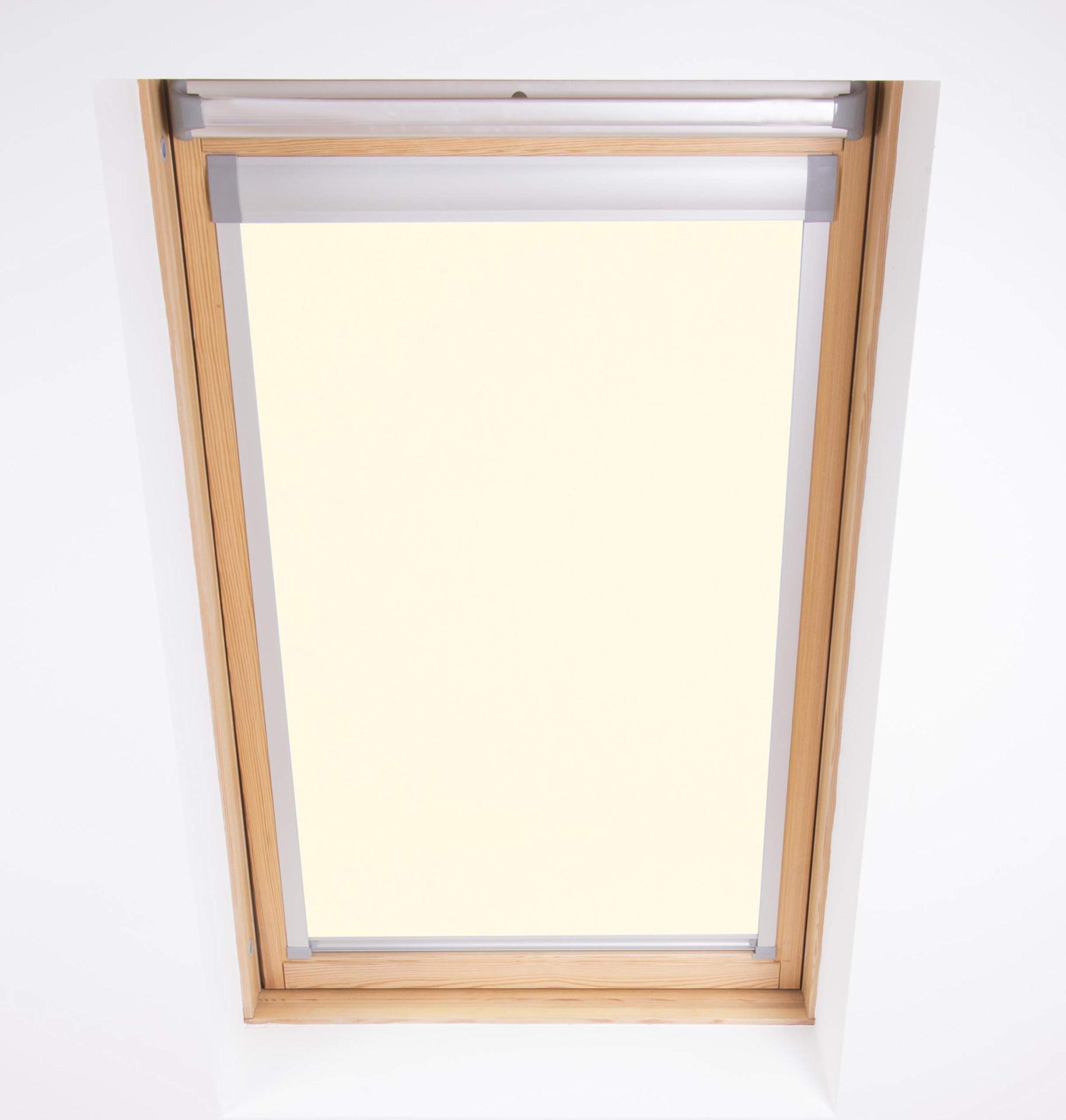 Ambition Blinds Online Cream Blackout Roller Blind For Dakstra Windows (C4a, )