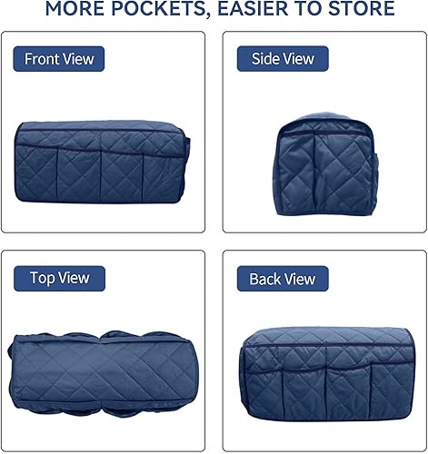 Miniatura 46 de MEHIDFY Organizador de sillón impermeable, organizador de reposabrazos de sofá, organizador reclinable antideslizante, soporte remoto para Gris