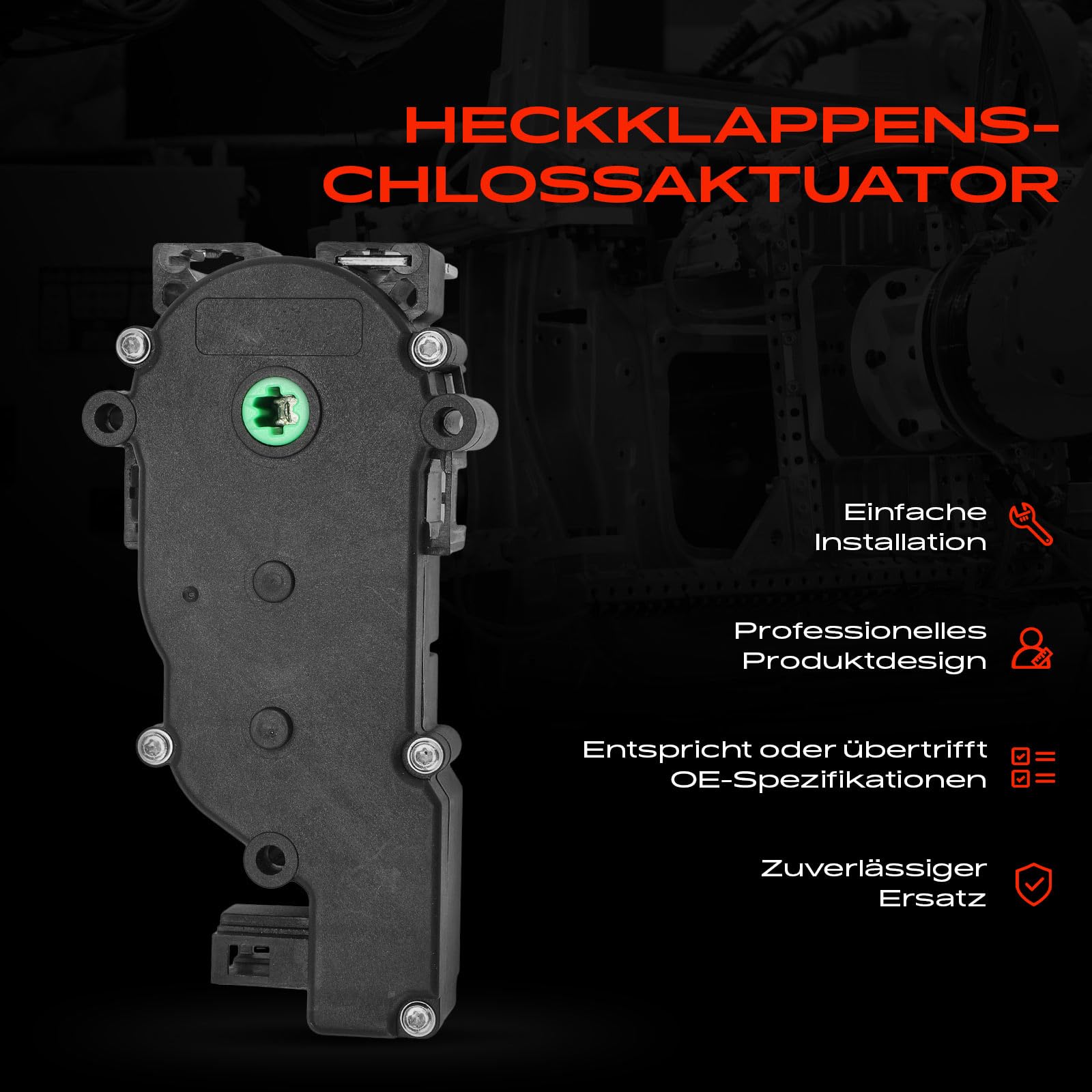 Frankberg Türschloss Stellmotor Hinten 2-Polig Kompatibel mit C-Klasse S204 Kombi 2007-2014 E-Klasse W213 C238 S212 2016-Heute M-Klasse W116 SUV 2011-2015 Replace #2047500060