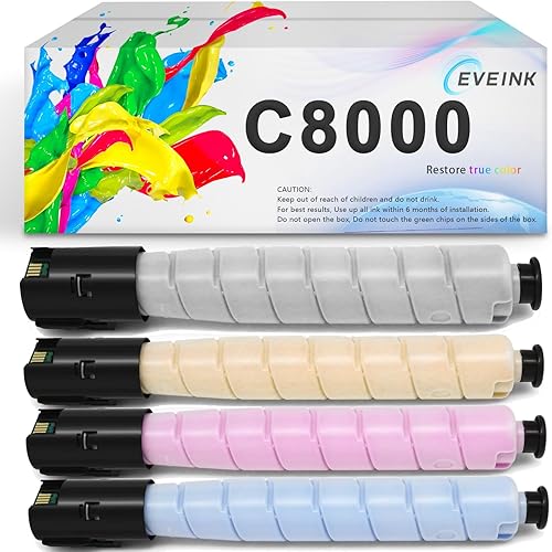 Cartucho de tóner C8000 remanufacturado 106R04049 106R04046 106R04047 106R04048 Toner compatible con impresora Xerox Versalink C8000 (paquete de 4)