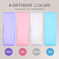 Vista 4 de Beauticom Personal Box Storage Case for Professional Manicurist Nails Pedicure (Large Size) (4 Pieces, FROSTED)