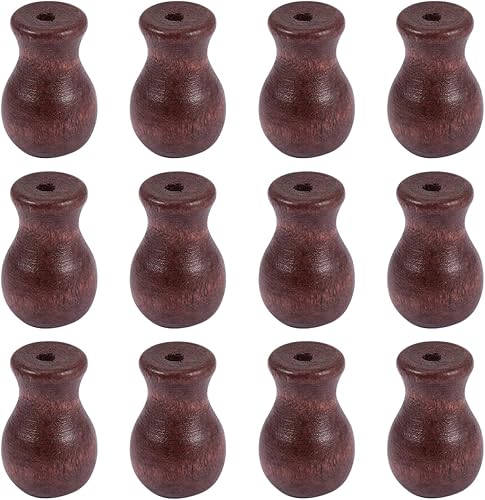 Artibetter 12 piezas de cortina colgante de madera blanco ventilador de techo rústico ventilador de techo de madera persianas persianas persianas de