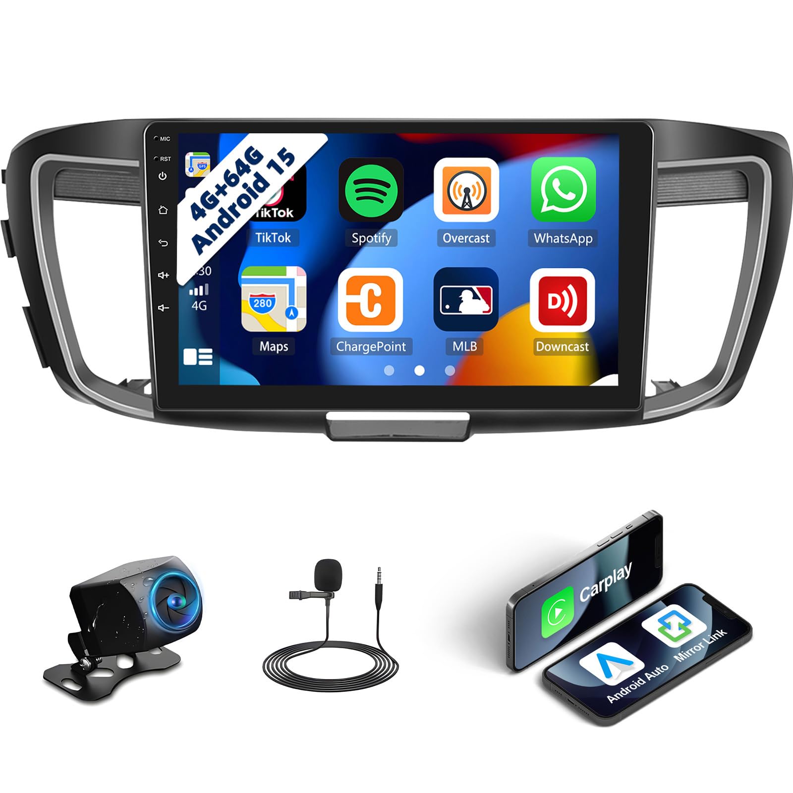 Amazon.com: Android 15 4G+64G for Honda Accord 9th Gen 2.0L 2013