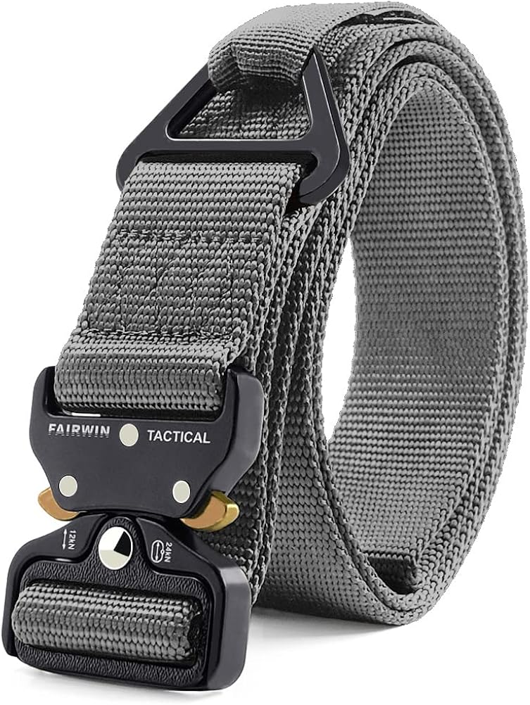 FAIRWIN Tactical Belts for Men Work Belt Military Belt Utility Nylon Rigger Belt with V-ring Heavy-Duty Quick-Release Buckle : Clothing, Shoes & Jewelry