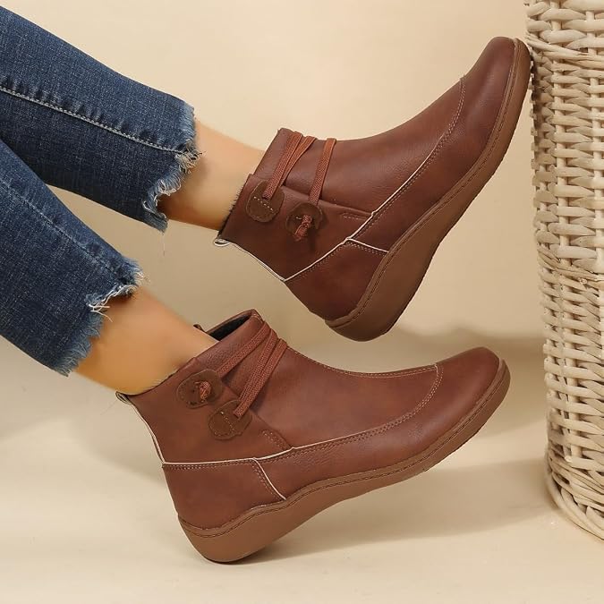 Boots For Women Ankle Booties Comfort Classic Western Casual Dressy Short Booties Fashion Retro Classic Boot Pull-On
