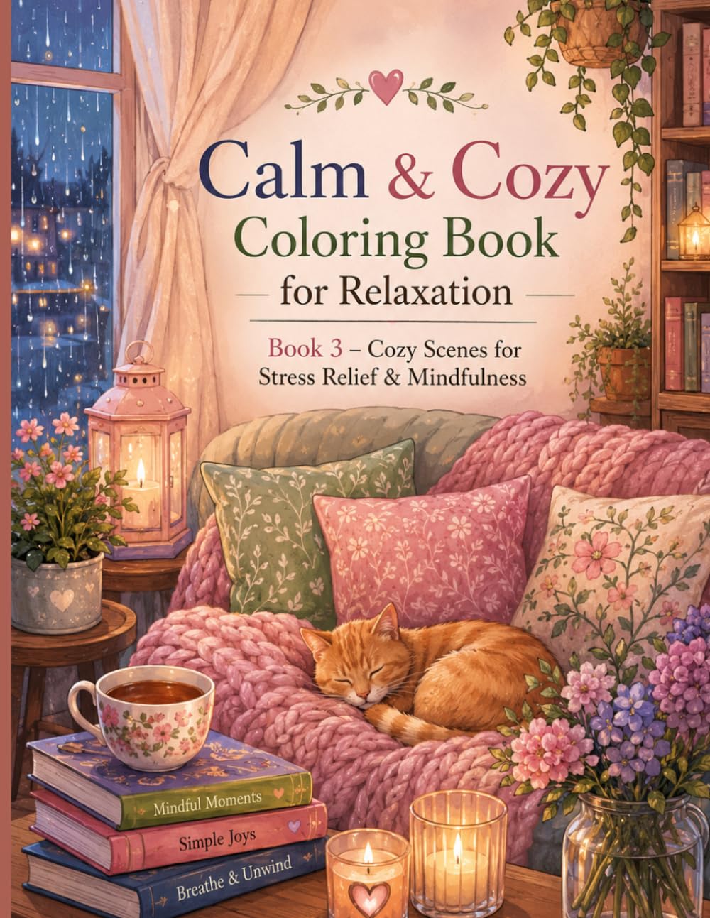 Calm & Cozy Coloring Book for Relaxation: Relaxing Hygge Scenes for Stress Relief & Mindfulness