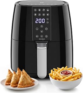 Milton Rapid Digital Air Fryer 4.2L | 1450W | 360° High Speed Air Circulation | Up to 90…