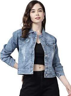 Aarika Women's Denim Regular A-Line Coat Price In India
