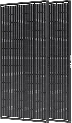 Renogy ShadowFlux 200W N-Type Solar Panels (2-Pack), 25% High-Efficiency Anti-Shading PV Modules for 12V/24V Systems