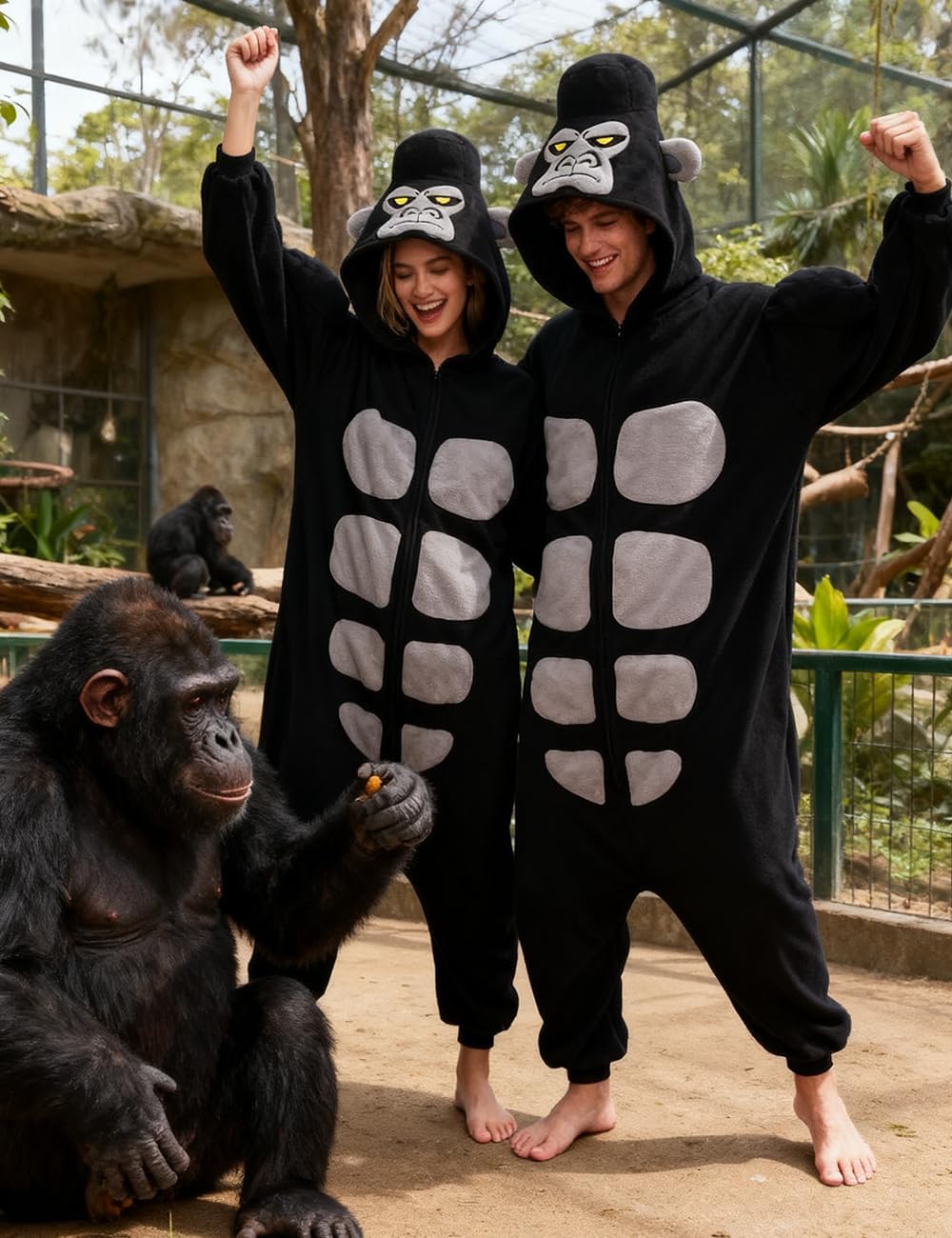 Adult Onesie, Halloween Onesie Adult Onesie Pajamas Funny Cosplay Costume - Image 2