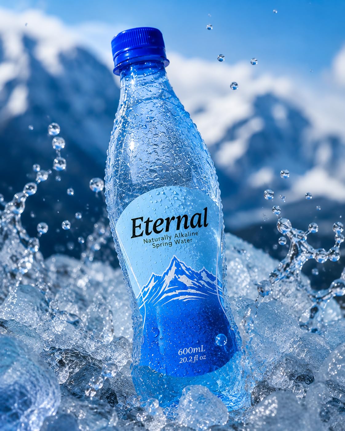 Eternal Naturally Alkaline Spring Water, 600 mL Bottles (12 Pack) – Natural Spring Water with Naturally Occurring Minerals, Balanced pH Hydration, BPA-Free Bottles, Refreshing Everyday Drinking Water image 2