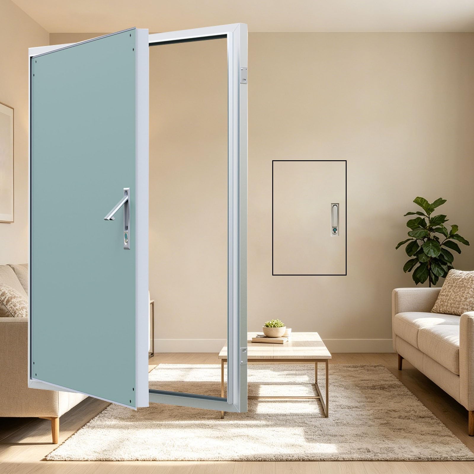 Photo 1 of 30"x36" Metal Wall Access Panel for Drywall, Heavy-Duty Aluminum Alloy Access Door, Paintable Wall Access Hatch with Lock & Handle, Ideal for Plumbing, Attic, Basement and Commercial Inspection