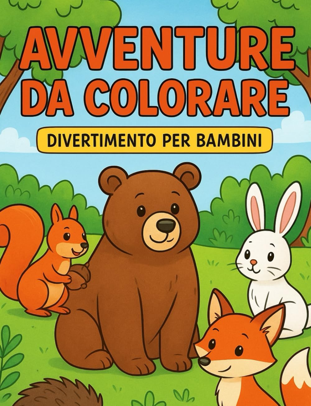 Colora e scopri gli animali del bosco: Divertimento creativo per piccoli artisti