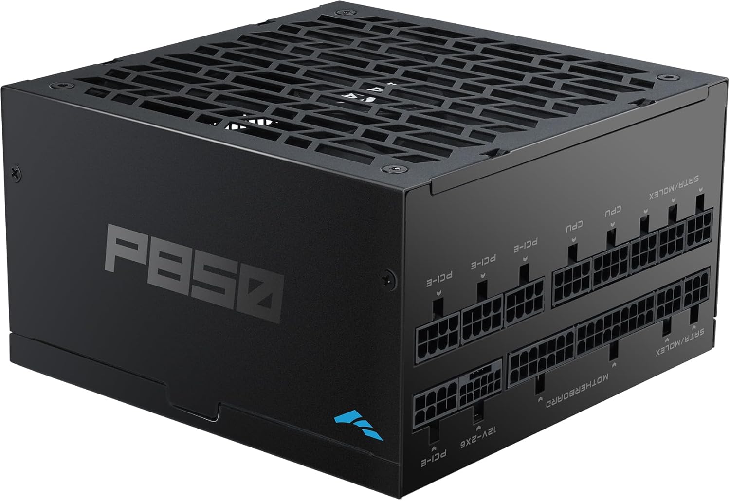 SAMA P850 850W Power Supply – Compact Fully Modular ATX 3.1 PSU – PCIe 5.1 & 12V-2x6 GPU Ready – 80 Plus Platinum Certified – Zero RPM 140mm FDB Fan – High-Grade Capacitors – Black