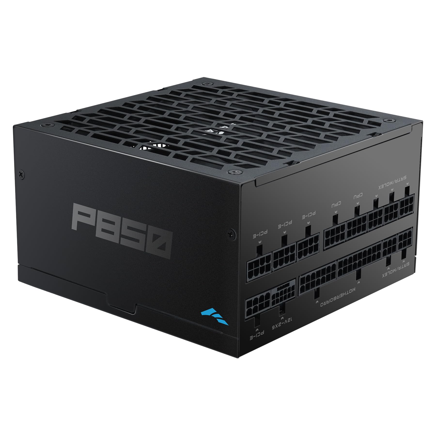 SAMA Bloc d'alimentation P850 850 W - Compact entièrement modulaire ATX 3.1 PSU - PCIe 5.1 & 12V-2x6 GPU Ready - Certifié 80 Plus Platinum - Ventilateur FDB zéro RPM 140mm - Condensateurs haut de