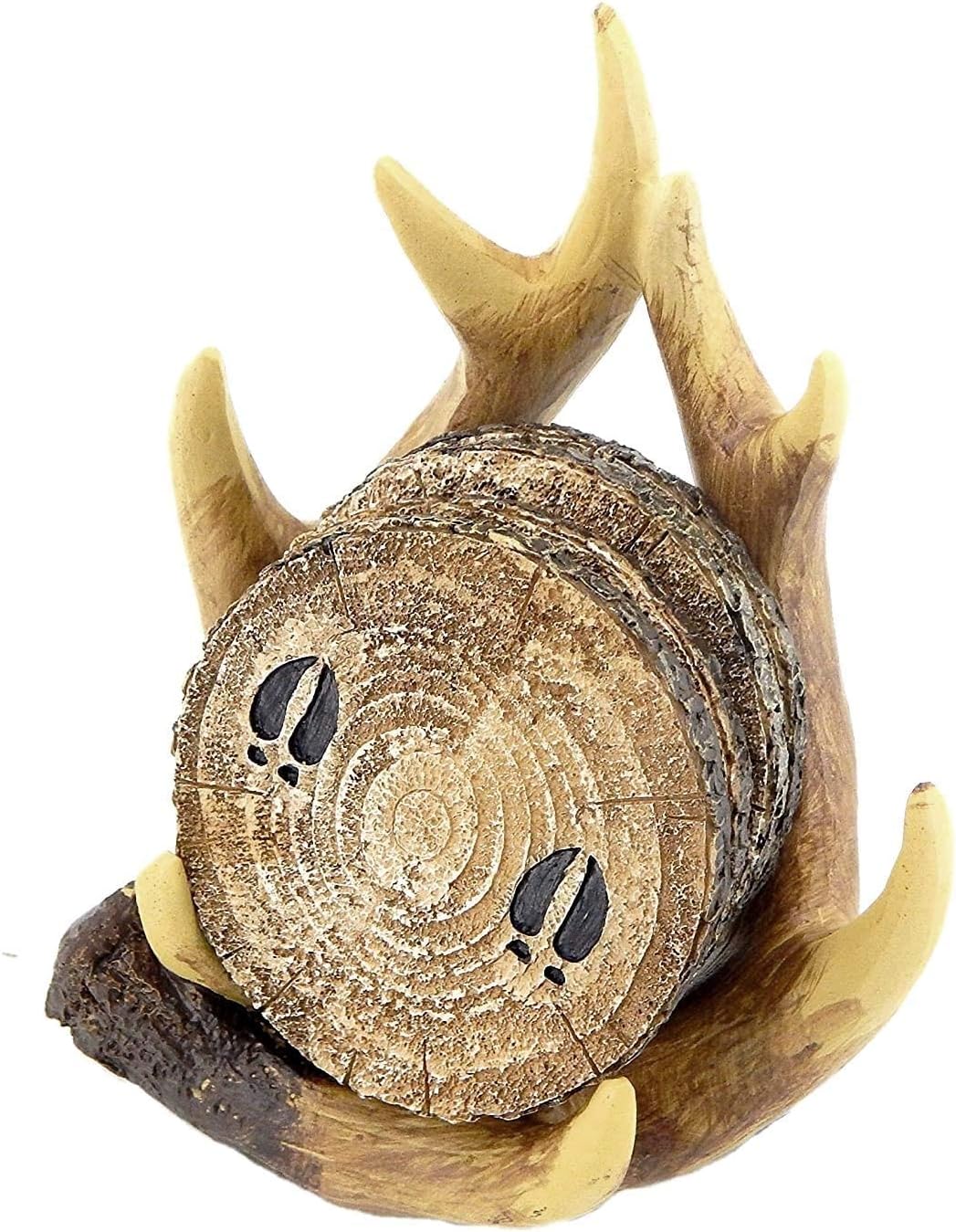 Bellaa 23295 Drink Coasters Set Deer Antler Table Beverage/Phone/Napkin Holder Outdoors Rustic Old West Home Decor Cabin Theme Lodge Mountain Man Cave Art - Image 7
