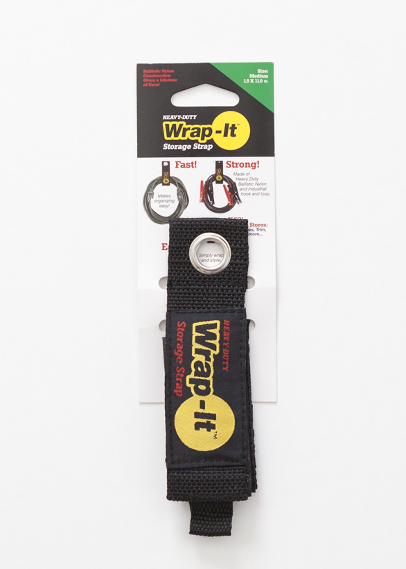 Wrap-It Storage Straps 100-20B Storage Straps Black Medium