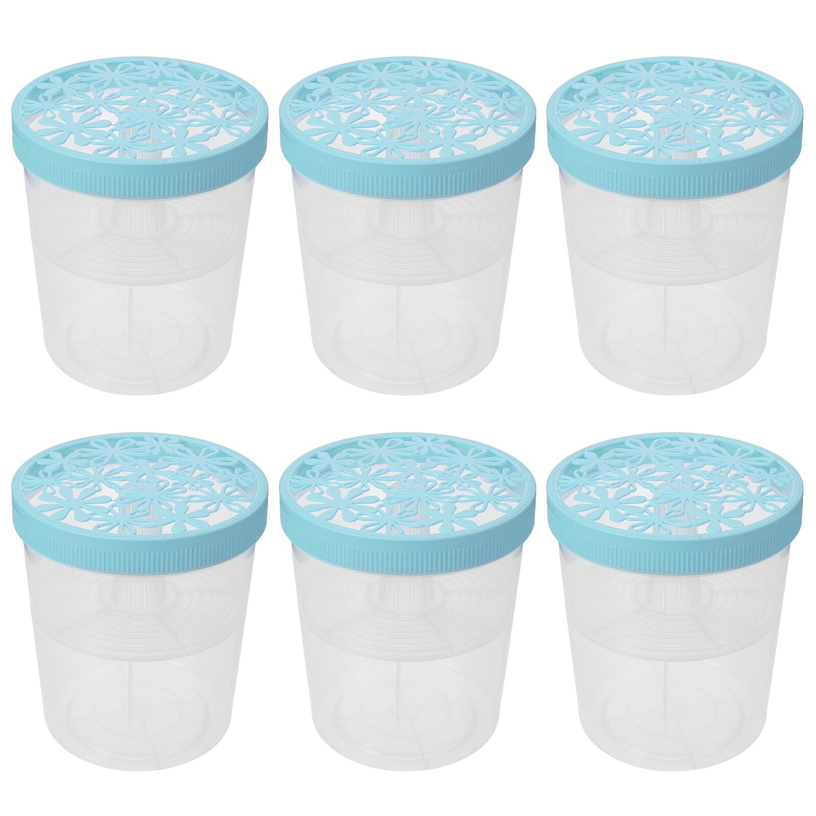 Caja Deshumidificadora Rellenable Reutilizable de Plástico 6 Piezas Azul