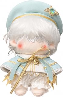 ぬい服 10cm ケープ シャツ パンツ ベレー帽 ぬいぐるみ 服 人形 (ブルー)