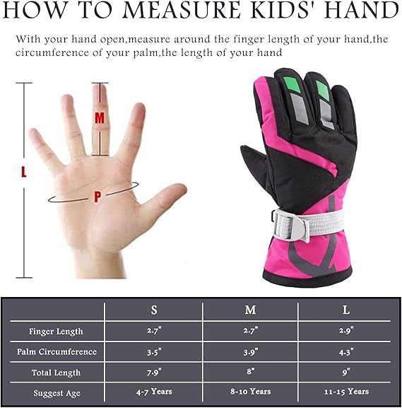 Zsedrut Kids Ski Gloves teljes nézet