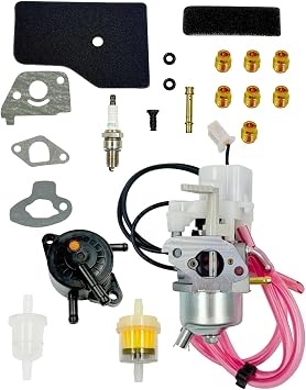 16100-Z0D-D03 EU2000I Carburetor Kit Fit for Honda EB2000i EB2000I EB2000IT1 EU2000IK1 BF30E B/D/E Carb with Air Filter Spark Plug Gasket Fuel Line Fuel Pump Replace 16100-Z0D-D01